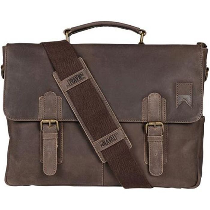 Navigator Leather Messenger Bag for Men – Brown at Navali